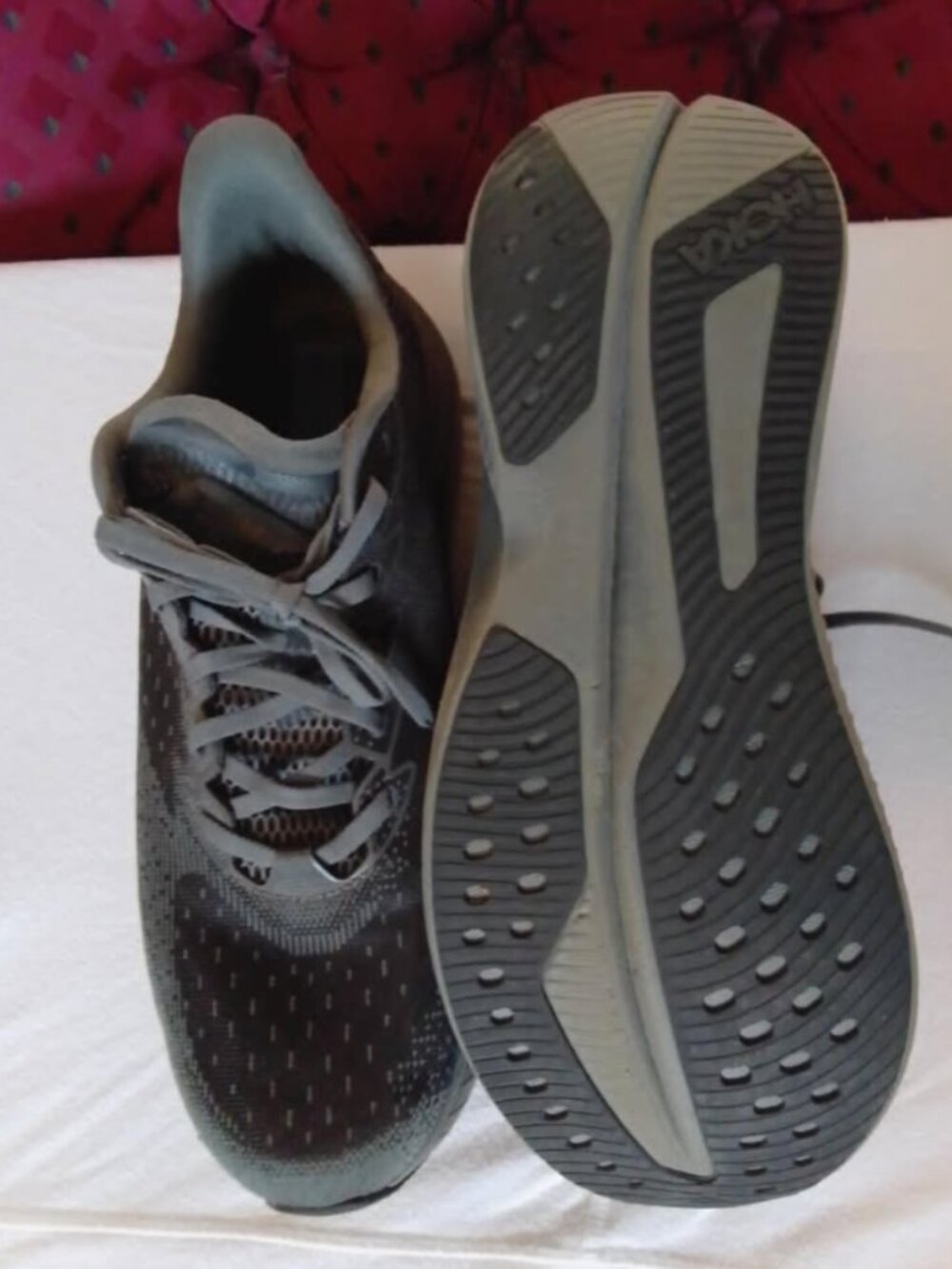 Hoka Mach 6 Men's Shoes | Size 12D | Grey |